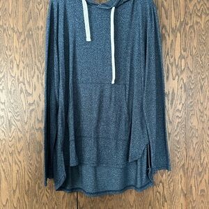 Zyia Cozy Blue Hooded Sweater